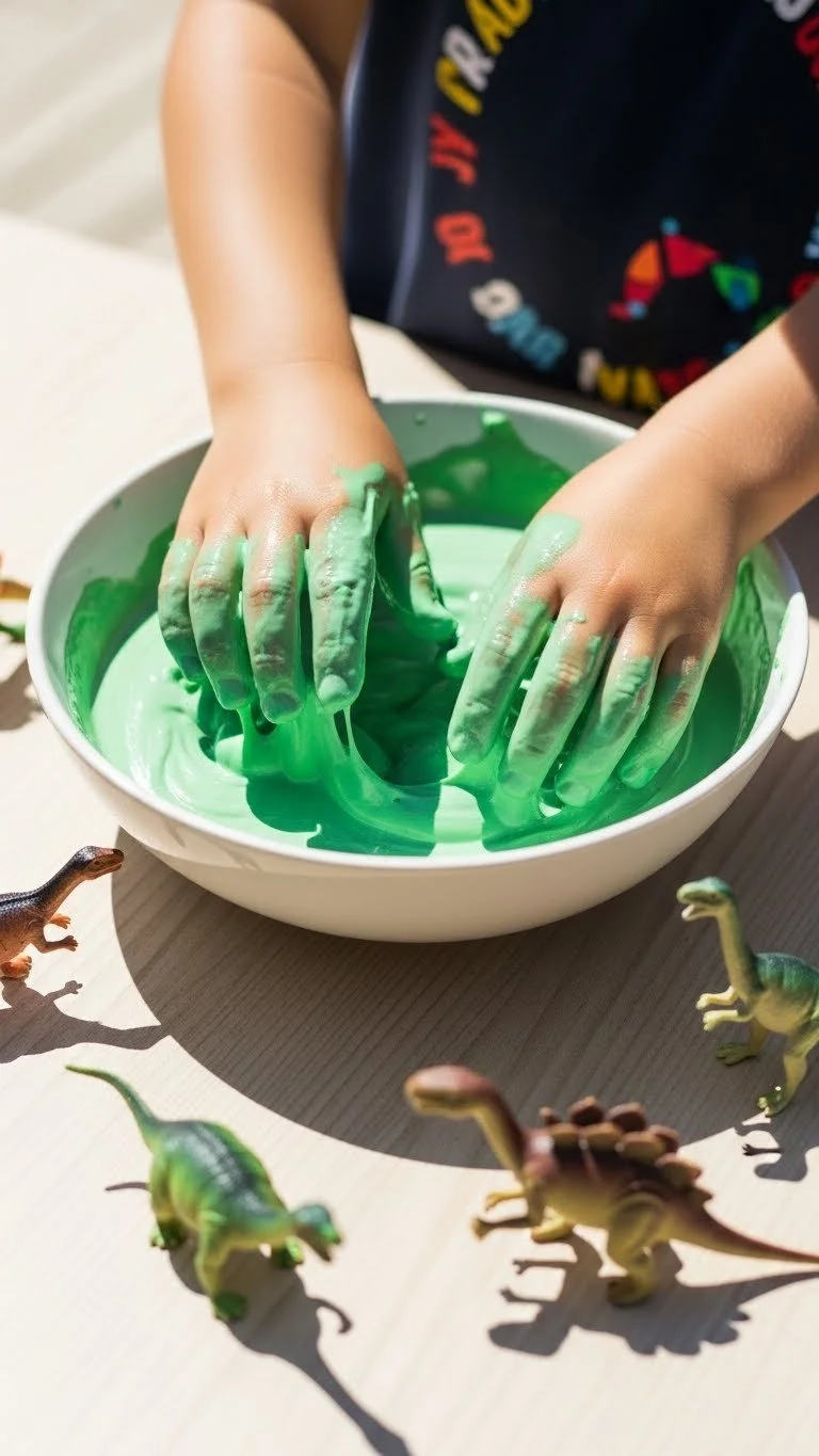Container of colorful Magic Mud for creative play and sensory experiences