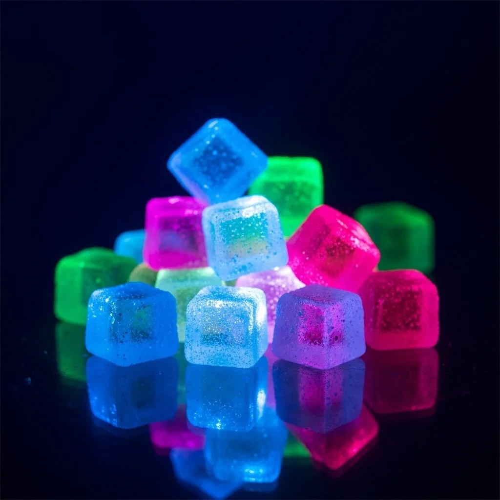 Northern Lights Candy Glow featuring vibrant colors and flavors resembling the aurora borealis.
