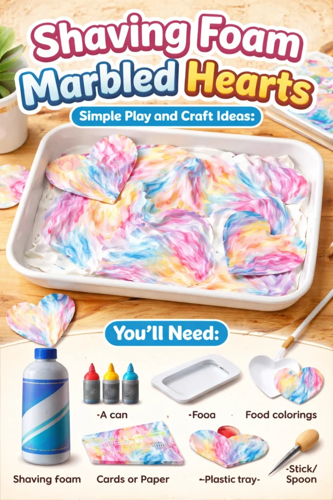 Shaving Foam Marbled Hearts in a luxurious container for a smooth shave