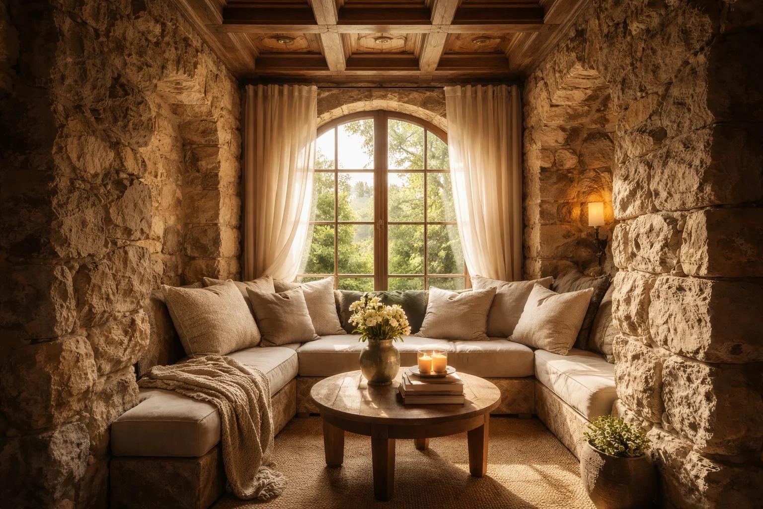 Soaring Ceilings and Intimate Zones: Embracing French Elegance
