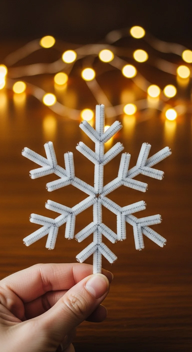 Beautiful sparkling snowflake ornaments for holiday decoration