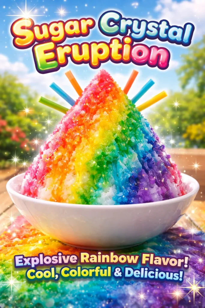Beautiful eruption of sugar crystals formed in various patterns.
