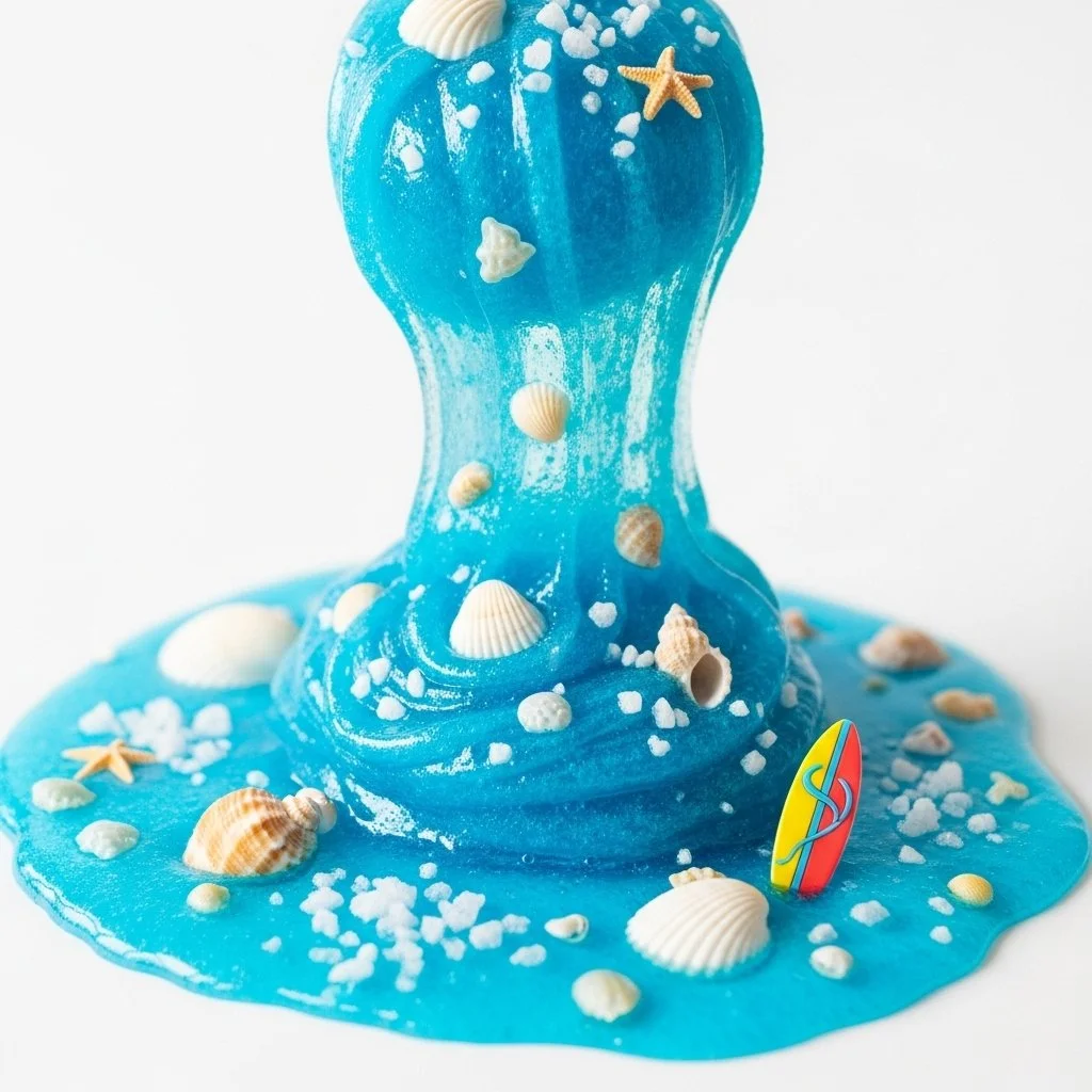 Surf Wax Sea-Salt Slime in colorful textures for creative fun