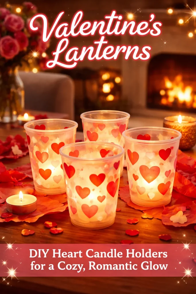 Colorful Valentine's lanterns for a romantic celebration