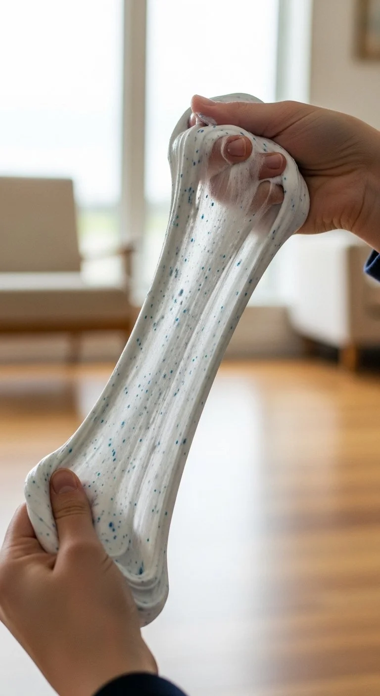 Colorful winter sensory play dough for children's sensory activities