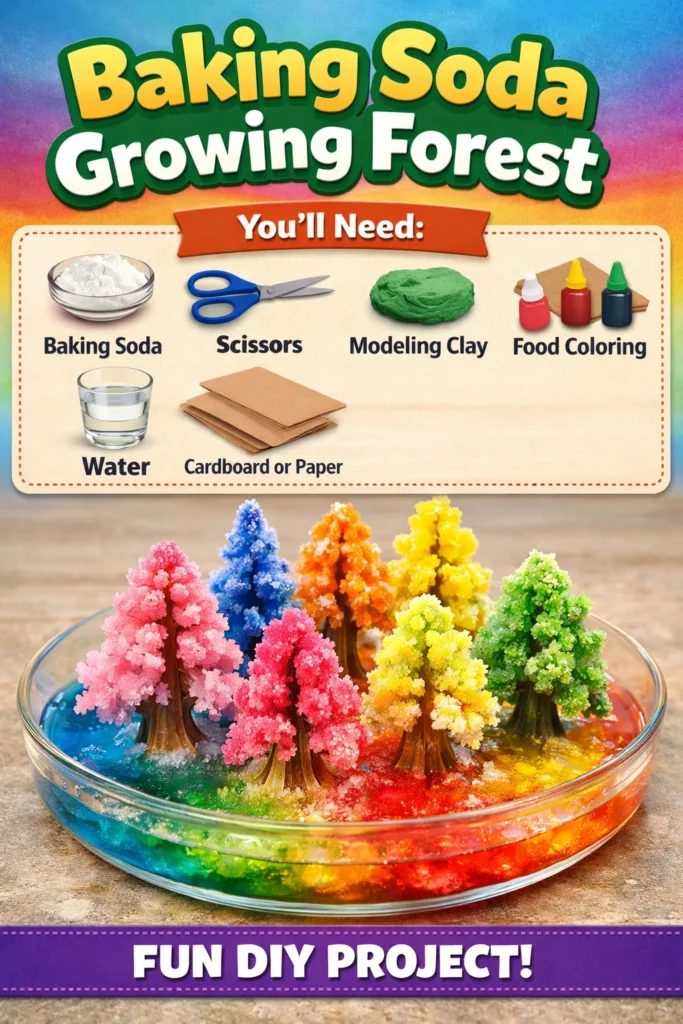 Baking soda used in forest growth and sustainable gardening practices