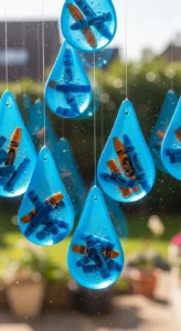 Blue Crayon Suncatchers