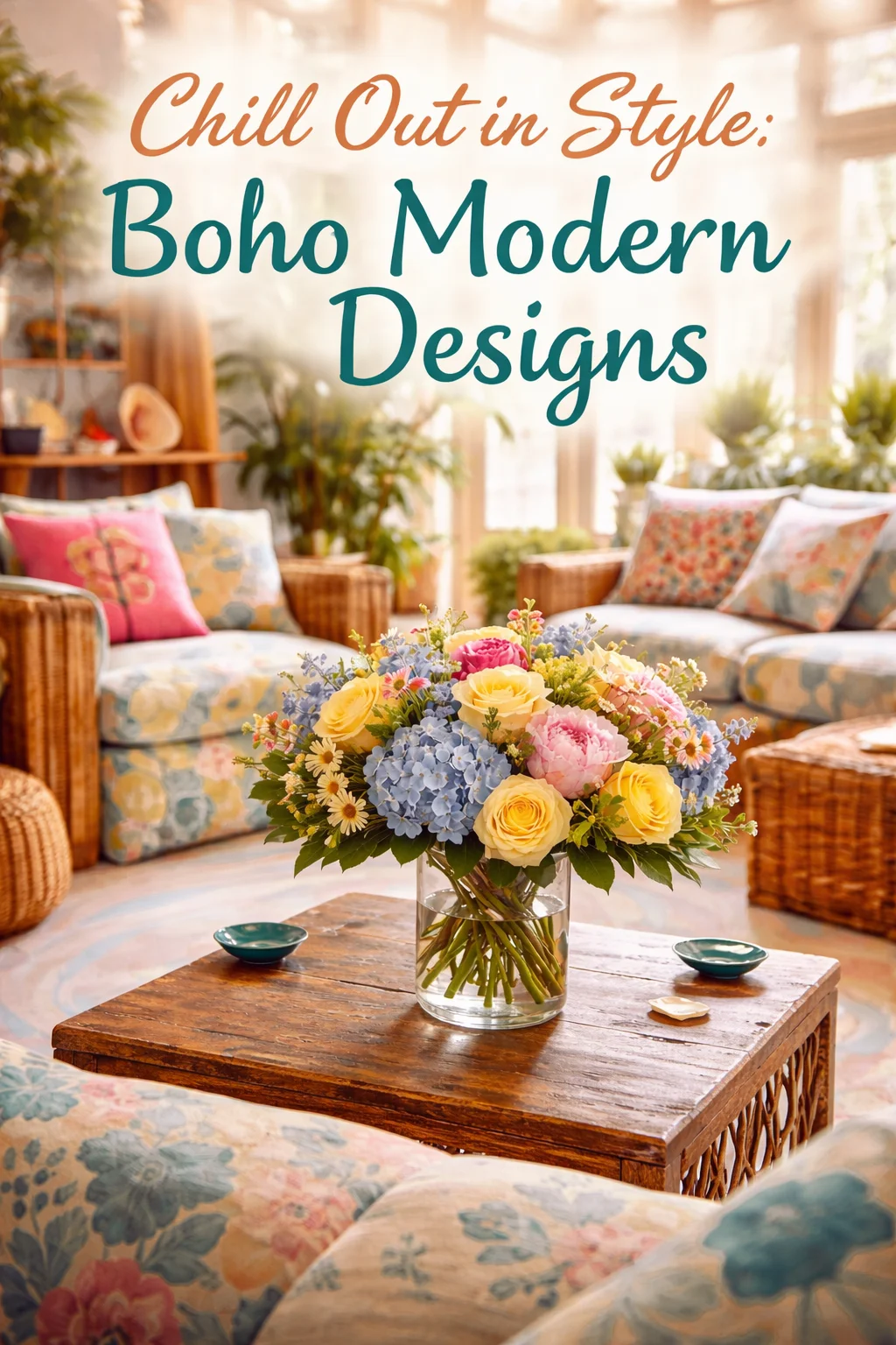 Relax With These Boho Modern Living Room Designs