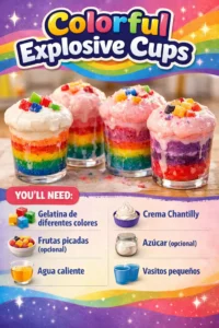 Colorful Explosive Cups