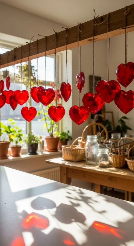 Handcrafted crystal heart for crafting and decor
