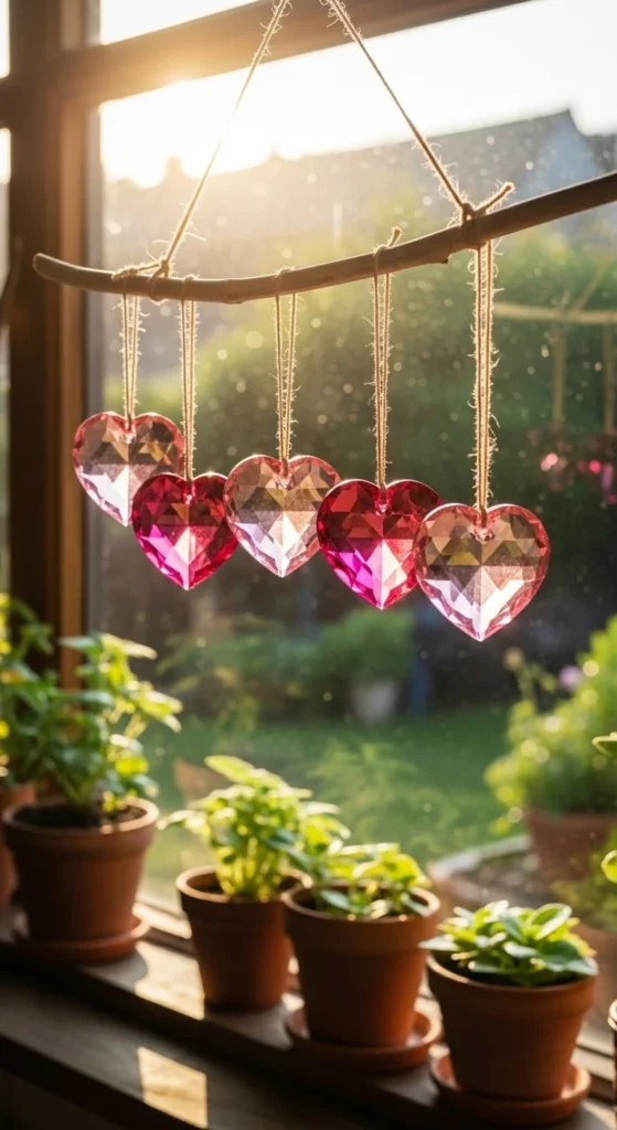 Beautiful Crystal Heart Ornament for elegant home decor