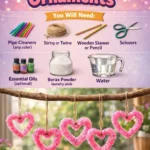 Crystal Heart Ornaments