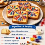 Edible Paint Fireworks Toast