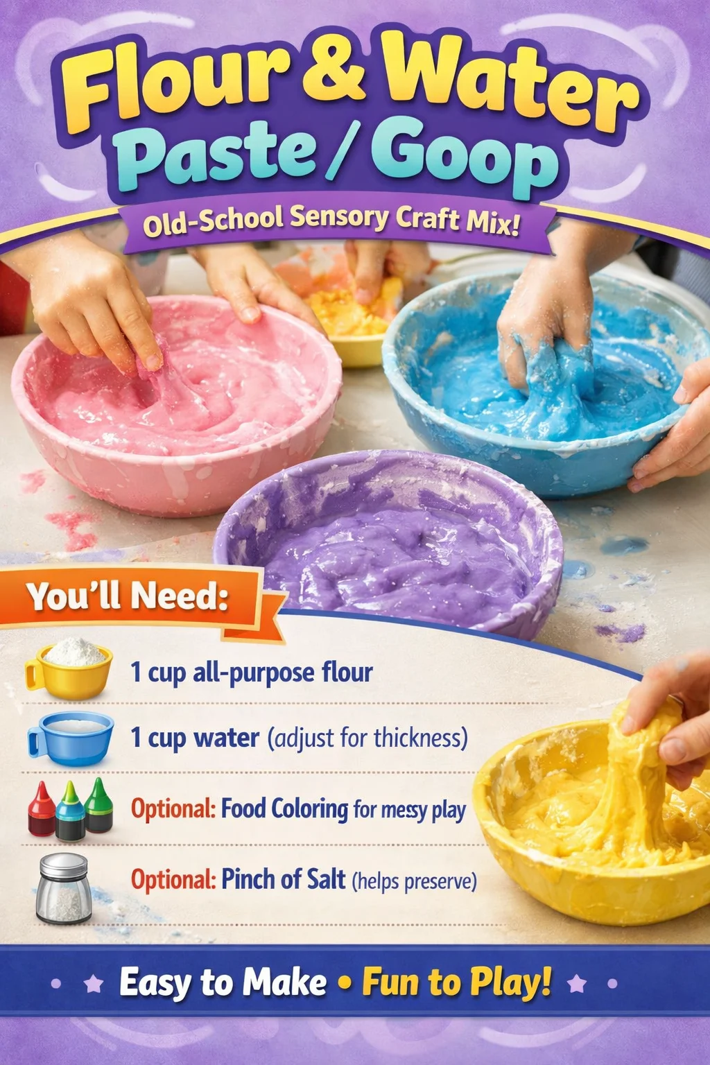 Flour & Water paste recipe for crafting and DIY projects