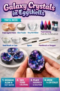 Galaxy Crystals in Eggshells
