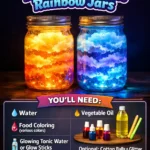 Glowing Thundercloud Rainbow Jars