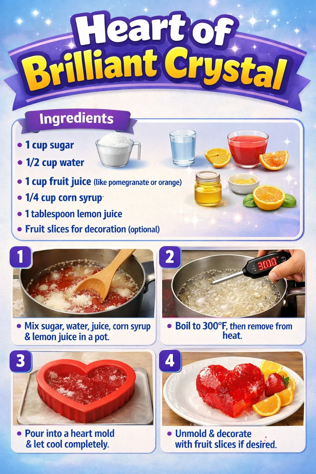 Beautiful Heart of Brilliant Crystal showcasing dazzling brilliance and elegance.