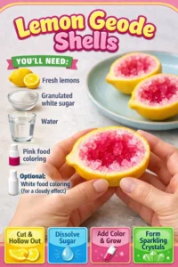 Lemon Geode Shells