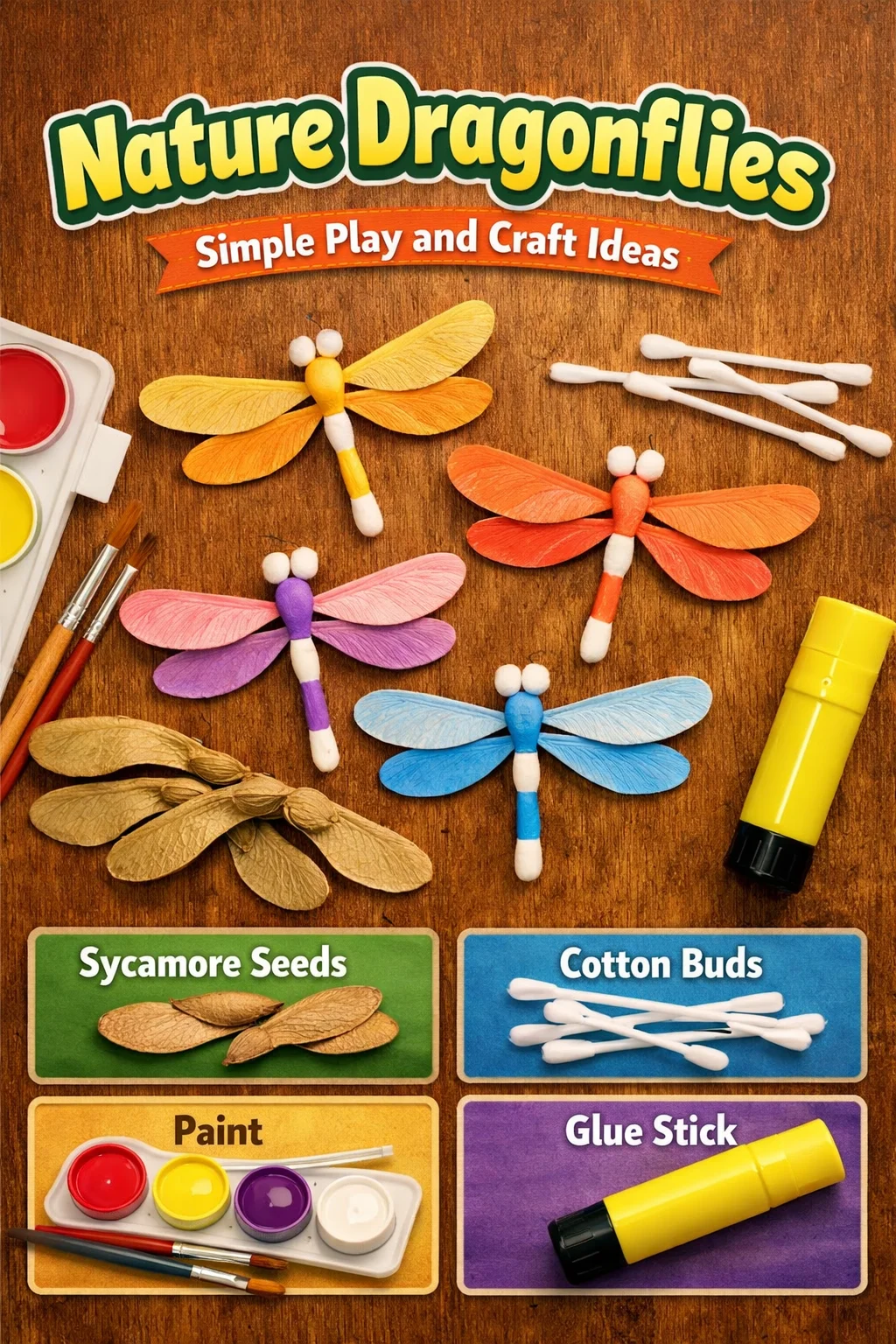 Stunning dragonfly resting on a leaf in its natural habitat