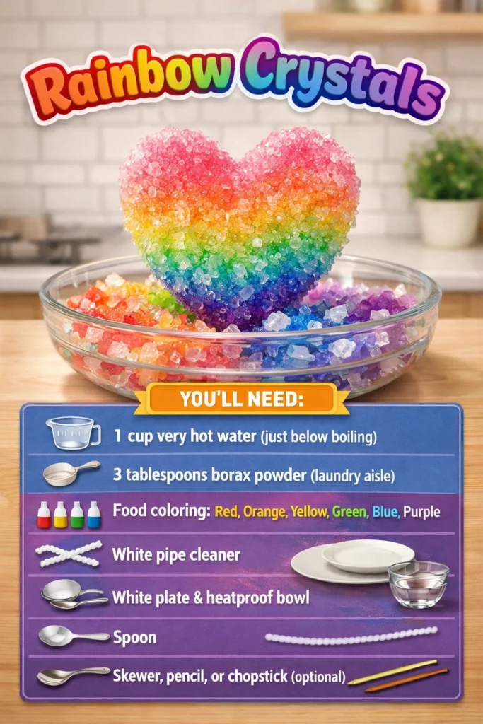 Vibrant rainbow crystals showcasing their dazzling colors and vibrant energies