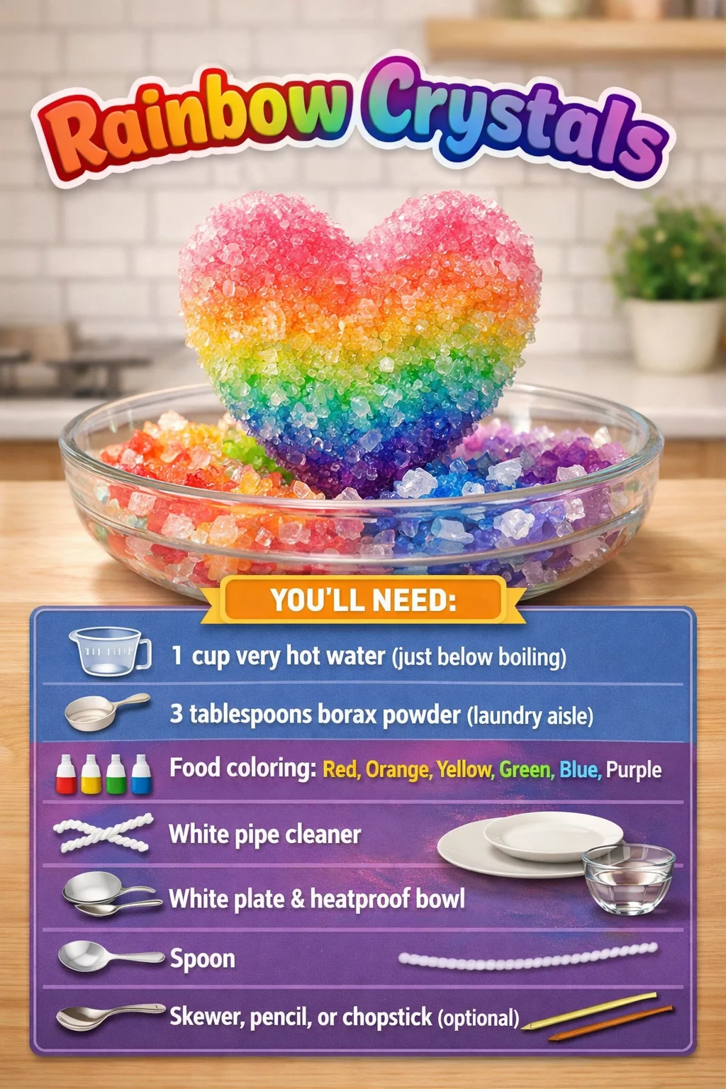 Vibrant rainbow crystals showcasing their dazzling colors and vibrant energies