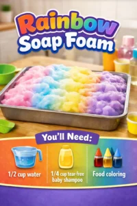 Rainbow Soap Foam