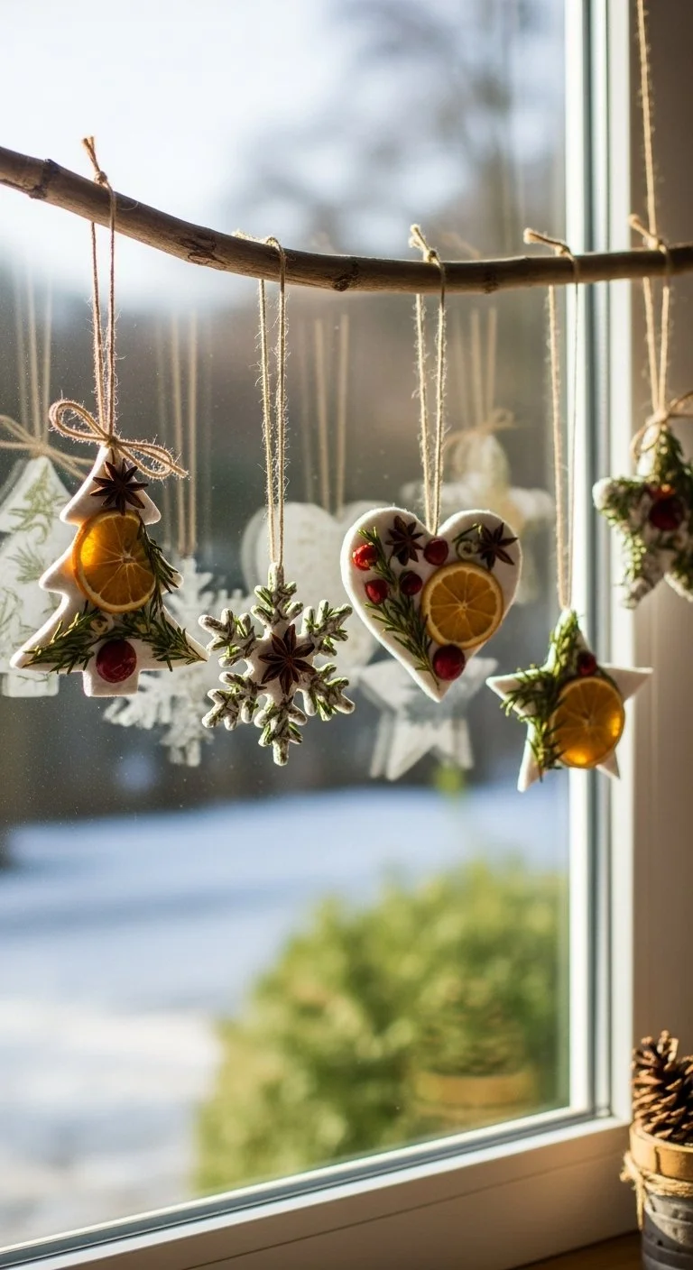 Handmade scented clay ornaments for a fragrant home decor experience