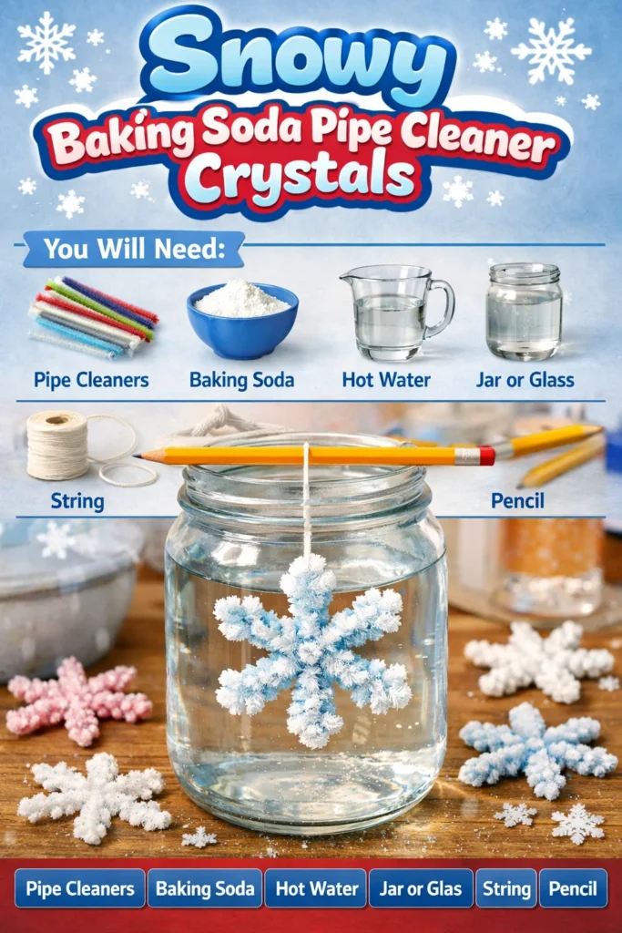 Snowy Baking Soda Pipe Cleaner Crystals for safe cleaning solutions