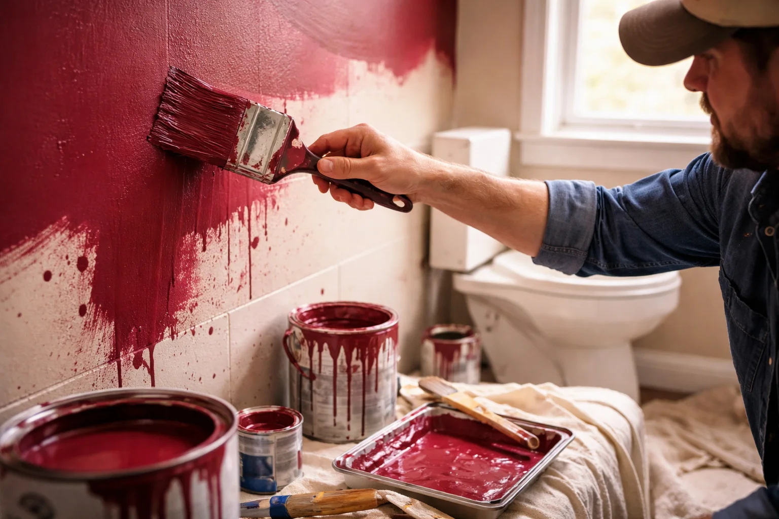 Transform Your Space: Burgundy Modern Bathroom Ideas You&rsquo;ll Love