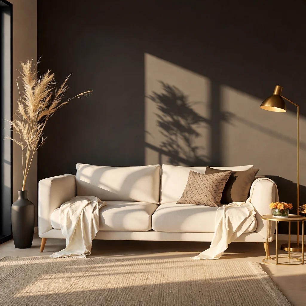 Open and serene Japandi-inspired small apartment design showcasing minimalist elegance.