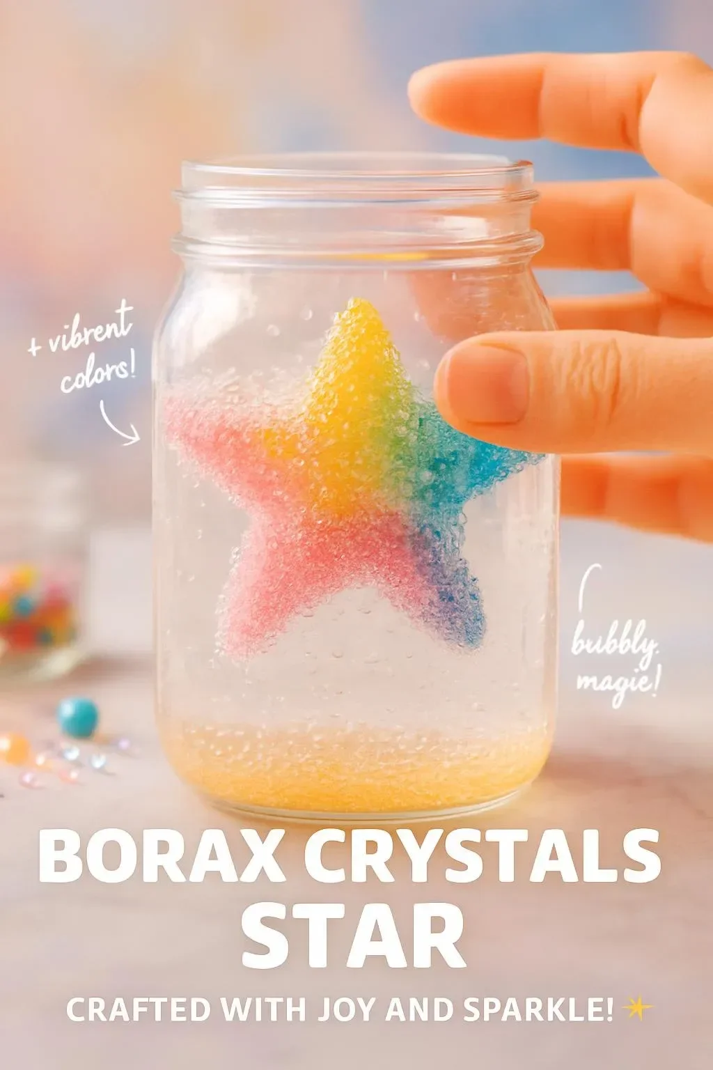 Beautiful Borax Crystals forming a star shape, showcasing their natural elegance.