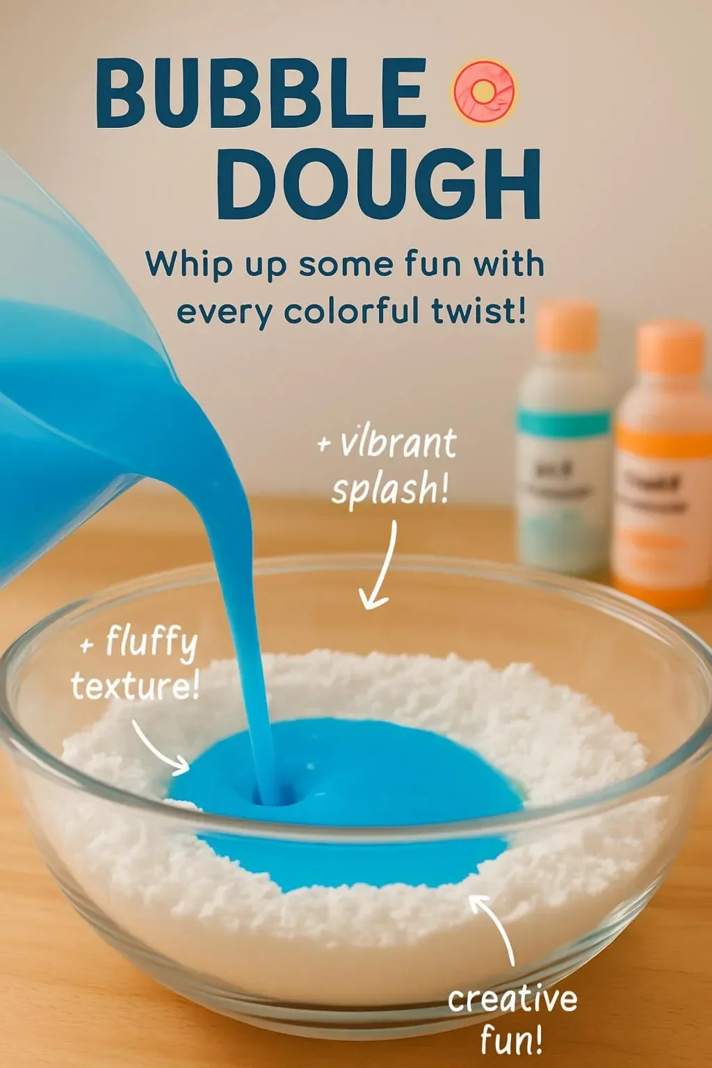 Colorful Bubble Dough for fun and creative play.