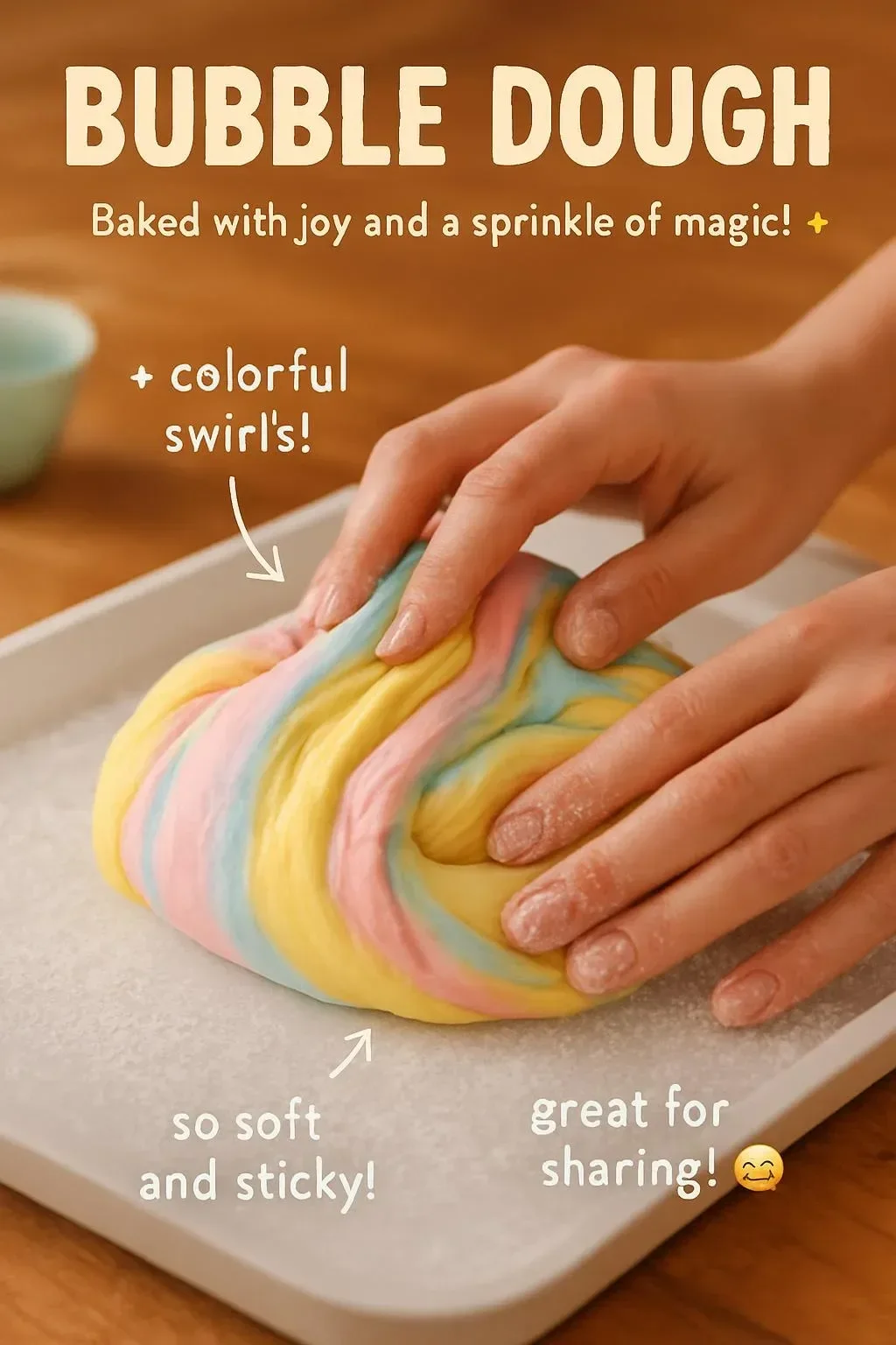 Kids playing with colorful Bubble Dough for creative fun and sensory exploration