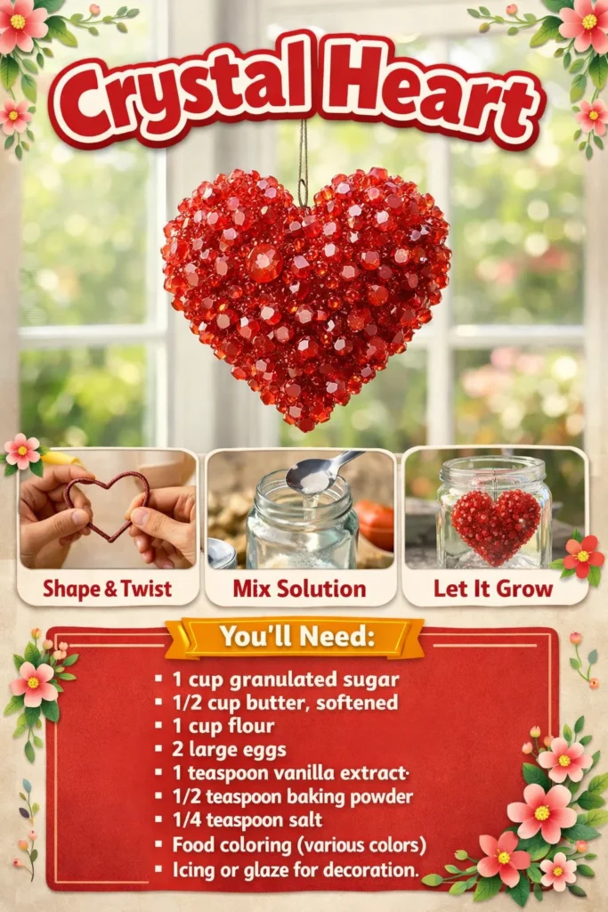 A beautiful gem-shaped Crystal Heart symbolizing love and spirituality.