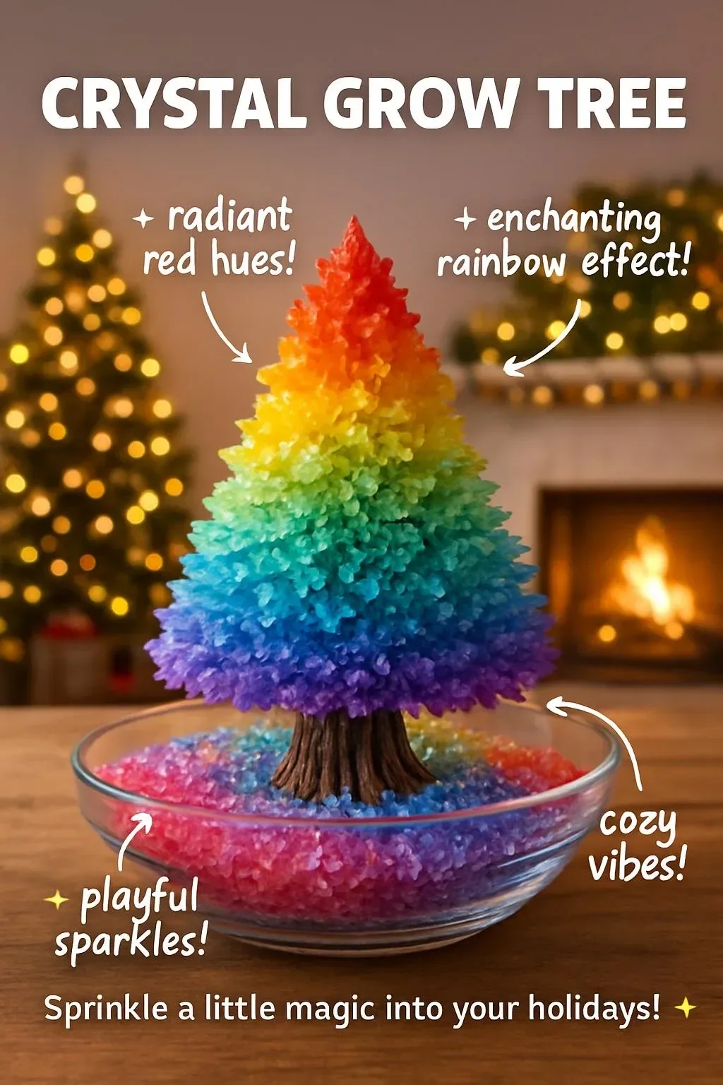 Beautiful crystal tree decor piece for home or office