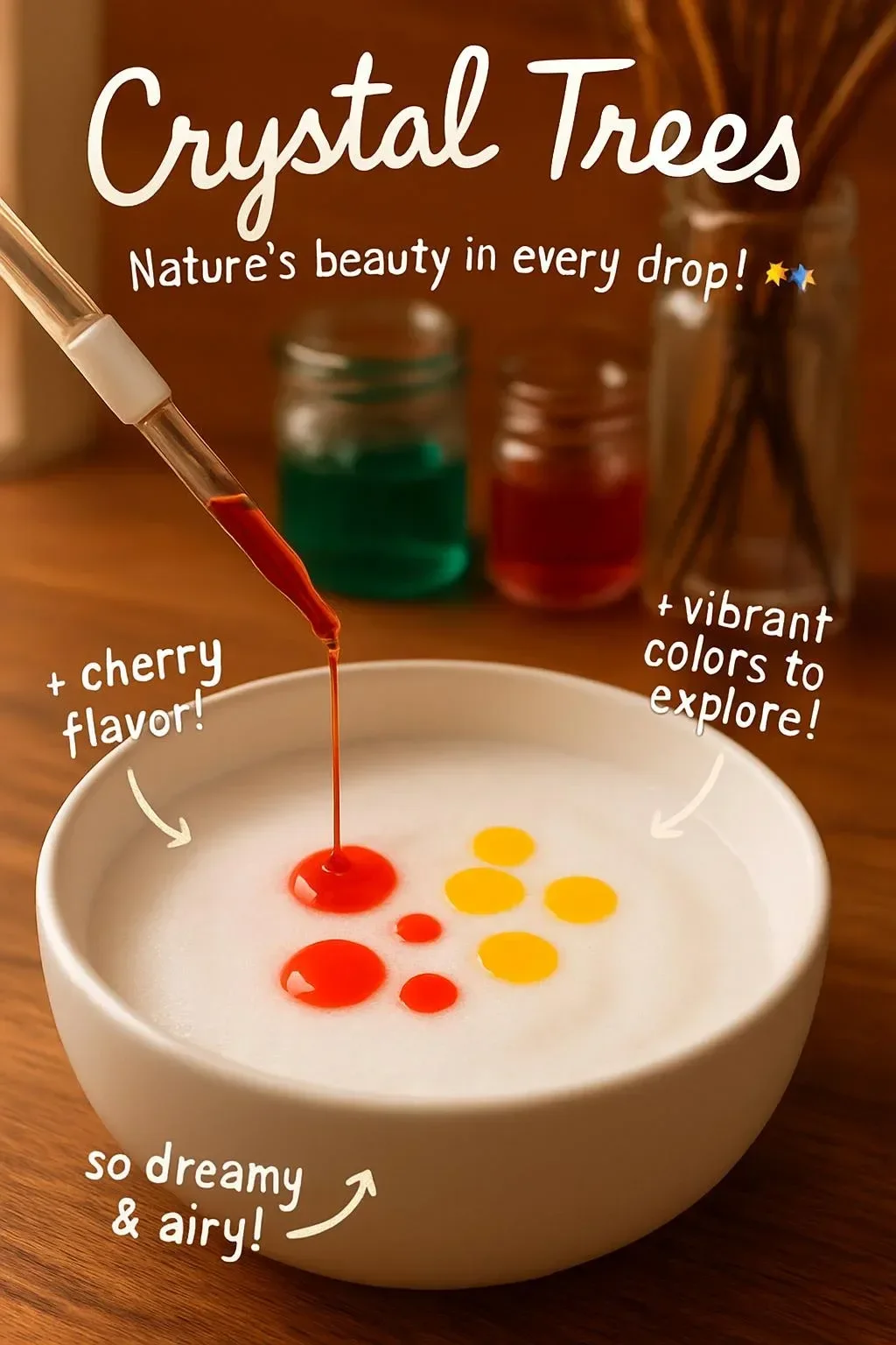 A collection of vibrant crystal trees arranged artfully, showcasing their beauty and uniqueness.