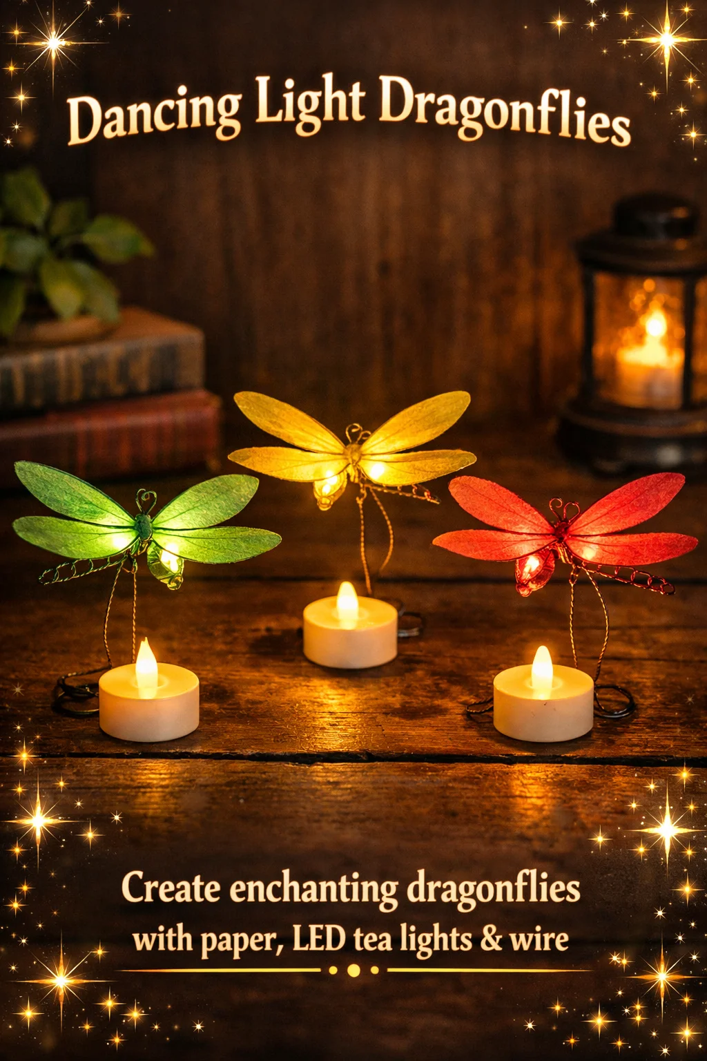A group of light dragonflies dancing in the twilight sky
