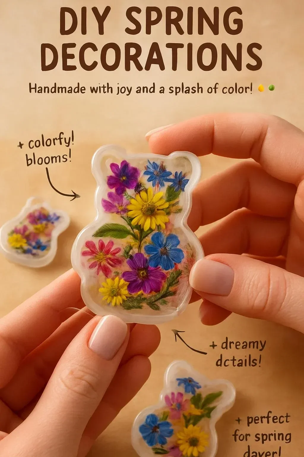 Colorful DIY spring decorations for a fresh home look in the spring season.