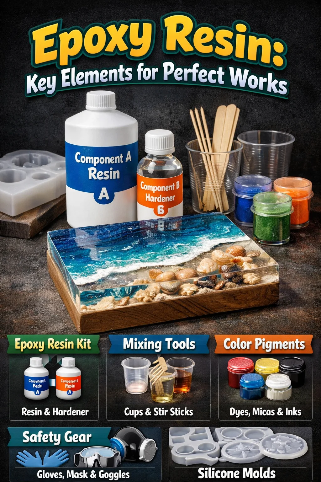 Crafting with epoxy resin: key elements for perfect projects