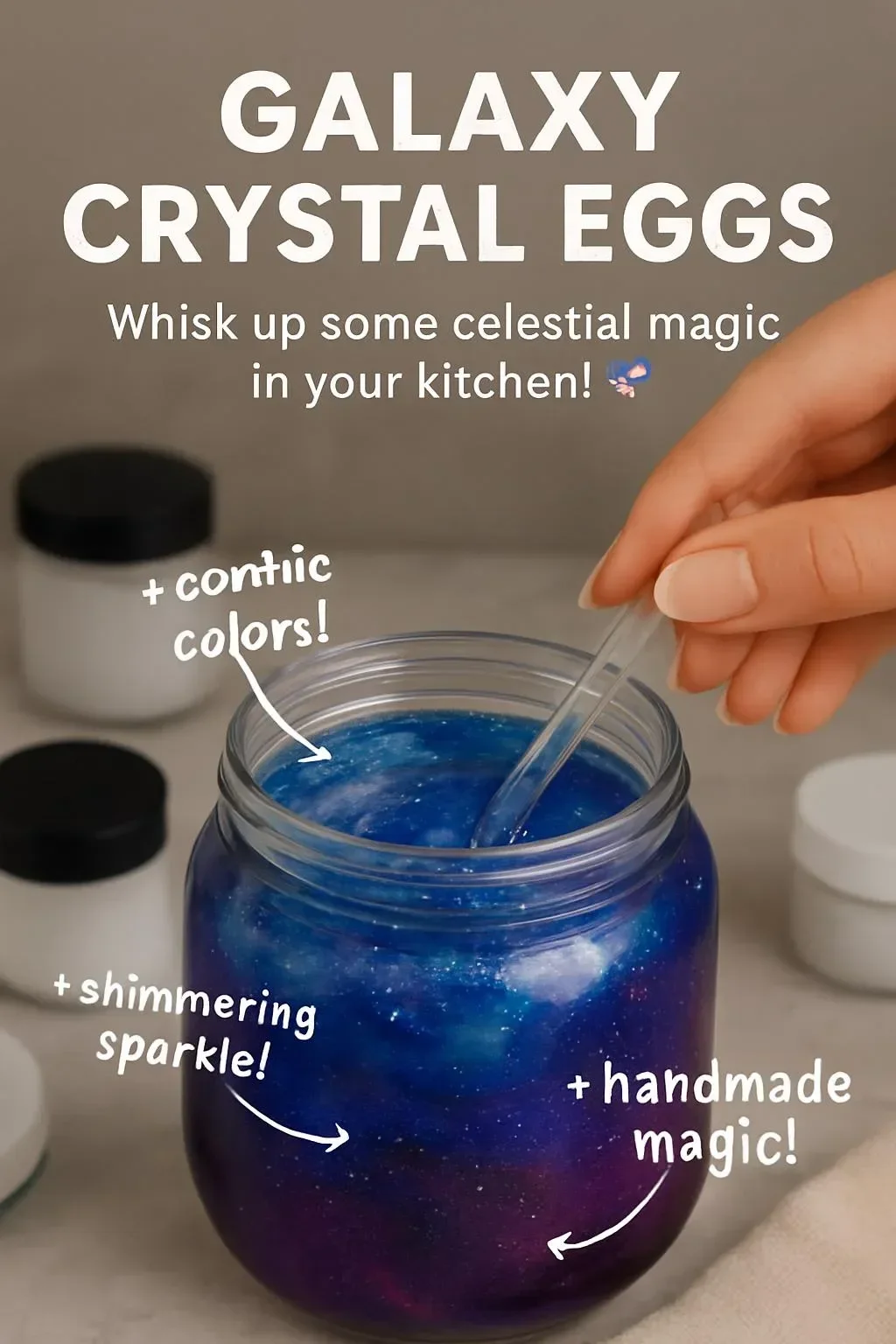 Stunning Galaxy Crystal Eggs showcasing vibrant cosmic colors and patterns.