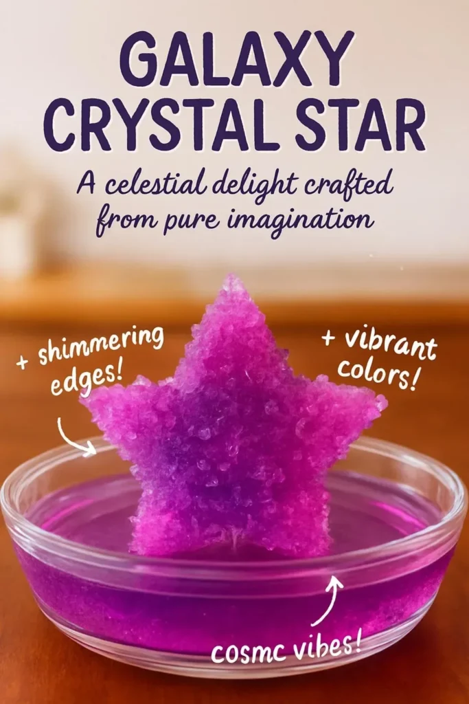 A stunning Galaxy Crystal Star showcasing vibrant colors and intricate designs.