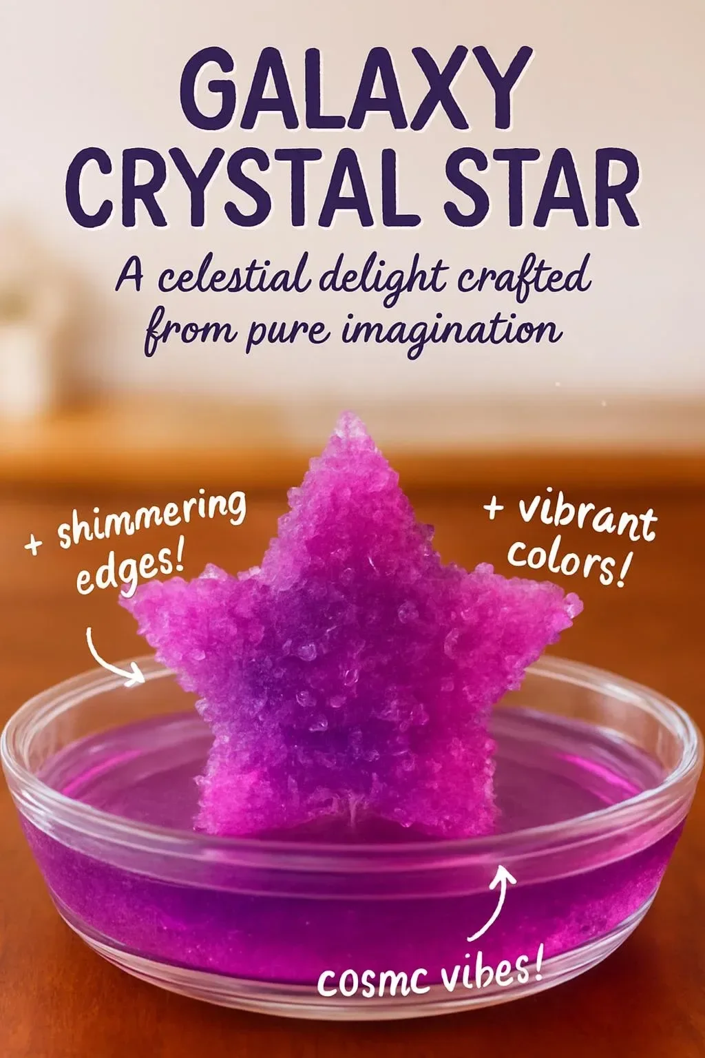 A stunning Galaxy Crystal Star showcasing vibrant colors and intricate designs.