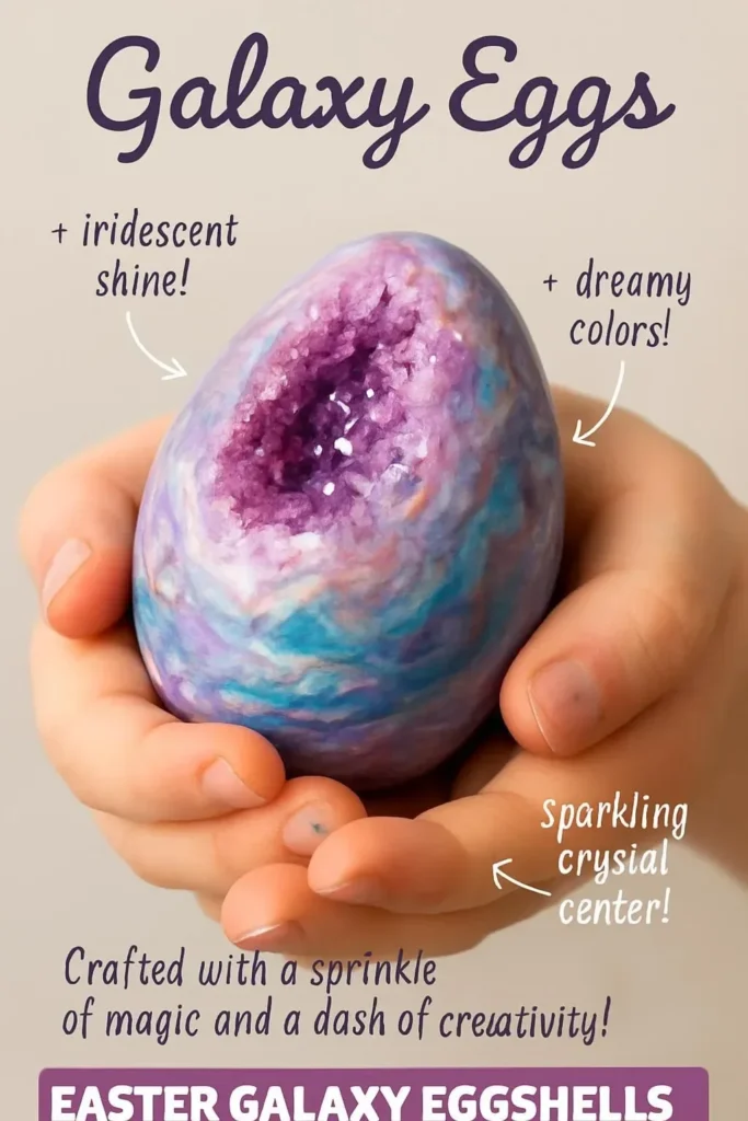 Colorful Galaxy Eggs featuring cosmic designs and patterns.