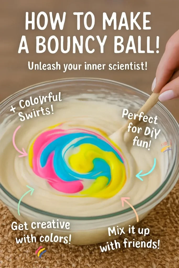 DIY bouncy ball made from household materials
