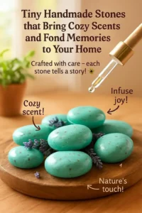 Tiny handmade stones that bring cozy scents and fond memories…