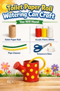 Toilet Paper Roll Watering Can Craft