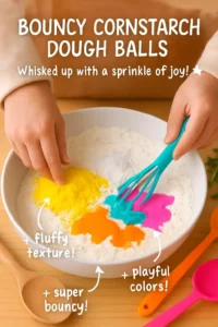 Bouncy Cornstarch Dough Balls
