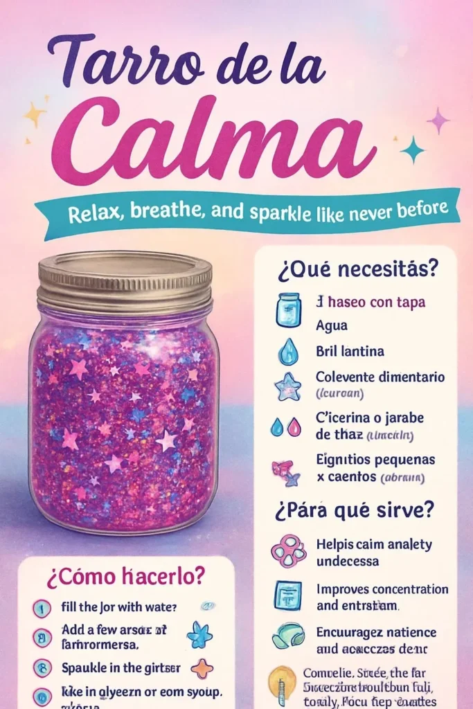 Calm Down Jar for stress relief and mindfulness techniques