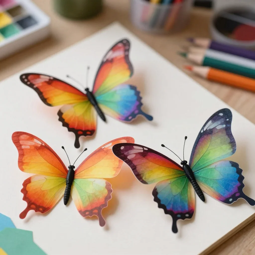 Chromatography Coffee Filter Butterflies