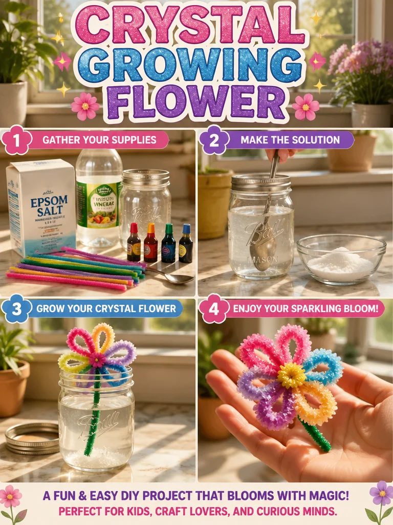 Crystal Growing Flower